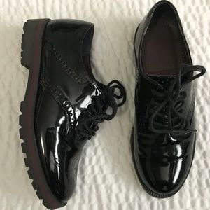 Nine West black oxfords